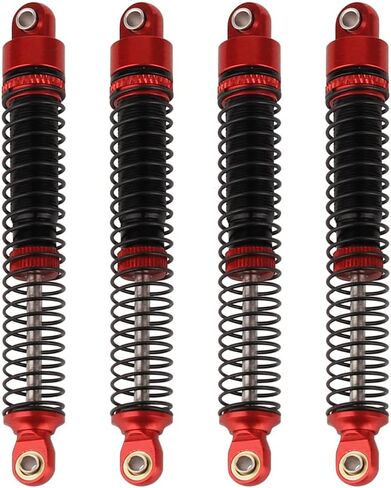 78mm Aluminum Long Threaded Shocks Absorbers Oil Damper for 1/18 RC Crawler TRX4M TRX-4M KUpgrade Parts (Black) in Saudi Arabia