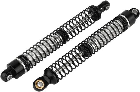 78mm Aluminum Long Threaded Shocks Absorbers Oil Damper for 1/18 RC Crawler TRX4M TRX-4M KUpgrade Parts (Black) in Saudi Arabia