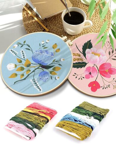 TINDTOP Embroidery Kit for Adult Beginners, Embroidery DIY Starter Kit in Saudi Arabia