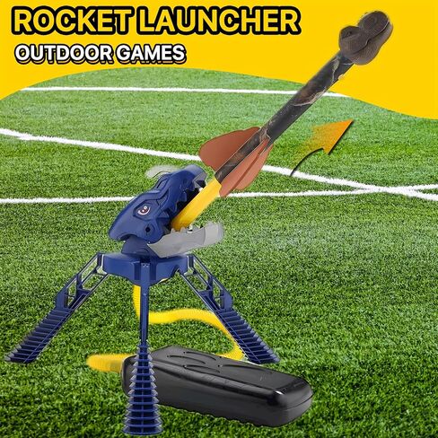 Rocket Launcher for Kids , Dinosaur Air Rocket Toys, 3 Dinosaur Rockets and Adjustable Dinosaur Launcher Stand, Outdoor Toys, Educational Toys and Gift for Boys or Girls Dinosaur in Saudi Arabia