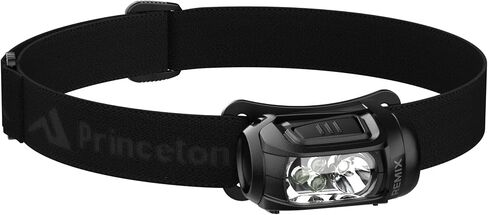 مصباح أمامي LED من Princeton Tec Remix 300 Lumen Maxbright & Ultrabright أبيض/أحمر، مقاومة للماء IPX4، ضروري للمشي لمسافات طويلة والتخييم والصيد وصيد الأسماك والجري والاستعداد للسلامة، أسود in Kuwait