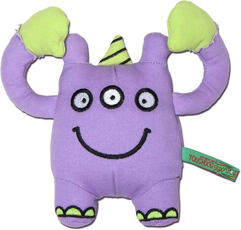 Touchdog Cartoon Three-eyed Monster Plush Dog Toy, One Size, Pink in Kuwait