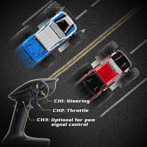 Brushless RC Truck, Super Fast RC Cars, 1/18 Chevrolet Colorado Hobby RC Trucks, 45km/h High Speed Remote Control Car with 2S Battery Rechargeable(42mph with 3S) for Adults, Blue in Saudi Arabia
