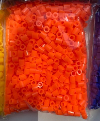 OEEKOI 1000+Pcs Fuse Beads - 5mm Melting Beads Fusion Beads Bulk Iron Beads for Crafts, Ideal for Christmas Birthday Gifts, Black in Saudi Arabia