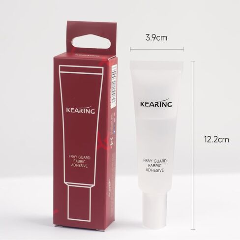 Fray Guard Fabric Adhesive, Clear Permanent Fabric Glue for Seam Sealing and Edge Protection, Suitable for All Fabrics, Quick-Dry, Waterproof, 0.85oz/25ml in Kuwait