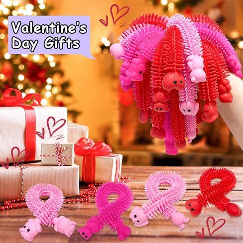 30 PCS Stretchy Fidget Toy,Sensory Fidget Worm Stretch Toys,Muticolor Stretchy Strings Toy for Stress Relief, Valentine's Day Easter Day Gift,Kids or Adults,Boys,Girls,Calming Party Favors in Saudi Arabia