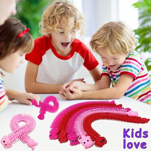 30 PCS Stretchy Fidget Toy,Sensory Fidget Worm Stretch Toys,Muticolor Stretchy Strings Toy for Stress Relief, Valentine's Day Easter Day Gift,Kids or Adults,Boys,Girls,Calming Party Favors in Saudi Arabia