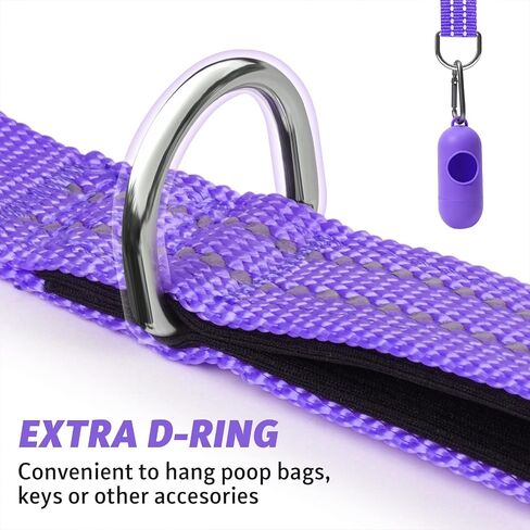 Long Dog Leash XiaZ Training Leashes 10/15/20/30/50/100ft Long Lead for Dogs 10ft Training Leash for Outside Black 10 Foot Nylon Padded Handle Reflective Hiking Yard in Saudi Arabia