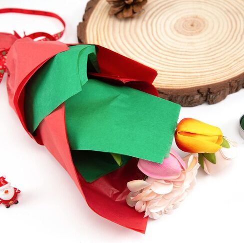 Koogel 320 Sheets Red Tissue Paper, Pink Tissue Paper Bulk 14 x 10 Inch Romantic Tissue Paper 6 Colors for Birthday Wedding Small Gift Wrapping DIY Project in Kuwait