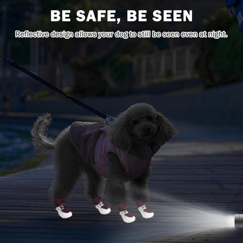 أحذية الكلب SCENEREAL للرصيف الساخن، واقيات مخالب للكلاب المتوسطة الصغيرة، أحذية مطر للكلاب عاكسة للصيف، أحذية للكلاب ناعمة مقاومة للماء للمشي في الهواء الطلق والأرضيات الصلبة الداخلية، وردي مقاس 5 in Kuwait