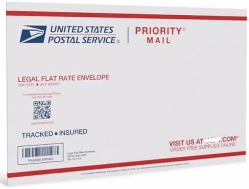 Two (2) Priority Mail Forever Prepaid Flat Rate (Flat Rate Envelope) in Saudi Arabia