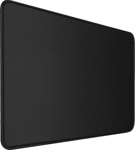 Mouse Pad, Large Gaming Mouse Pad with Double Stitched Edges, 14.9 x 11.7 inches Premium-Textured & Waterproof Mousepad, Nonslip Natural Rubber Base Mouse pad for Laptop,Computer, Office, Black in Kuwait