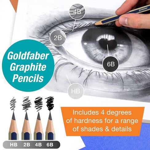 Faber-Castell Creativity for Kids Try It Box Monochrome Art Set, 27 Count in Saudi Arabia