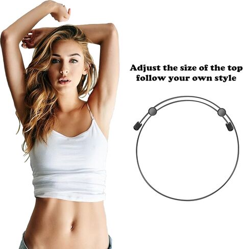 Crop Tuck Adjustable Band, Crop Tuck Tool for Sweater and Shirt, The Elastic Band to Change The Style of Your Tops (black., Large) in Kuwait