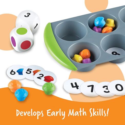 مجموعة أنشطة Learning Resources Mini Muffin Phonics - ألعاب تعليمية ABC للأطفال الصغار، ألعاب ما قبل المدرسة للأطفال من سن 4 سنوات فما فوق، ألعاب طعام مونتيسوري، 70 قطعة، أطفال in Saudi Arabia