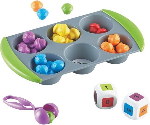 مجموعة أنشطة Learning Resources Mini Muffin Phonics - ألعاب تعليمية ABC للأطفال الصغار، ألعاب ما قبل المدرسة للأطفال من سن 4 سنوات فما فوق، ألعاب طعام مونتيسوري، 70 قطعة، أطفال in Saudi Arabia