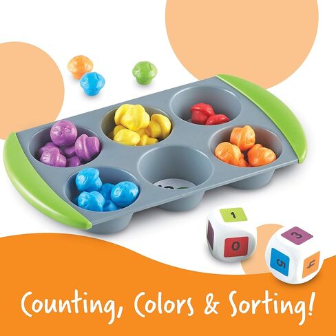 مجموعة أنشطة Learning Resources Mini Muffin Phonics - ألعاب تعليمية ABC للأطفال الصغار، ألعاب ما قبل المدرسة للأطفال من سن 4 سنوات فما فوق، ألعاب طعام مونتيسوري، 70 قطعة، أطفال in Saudi Arabia