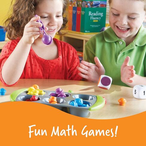 مجموعة أنشطة Learning Resources Mini Muffin Phonics - ألعاب تعليمية ABC للأطفال الصغار، ألعاب ما قبل المدرسة للأطفال من سن 4 سنوات فما فوق، ألعاب طعام مونتيسوري، 70 قطعة، أطفال in Saudi Arabia