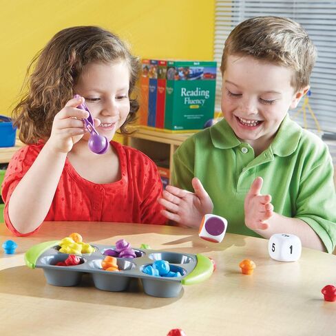 مجموعة أنشطة Learning Resources Mini Muffin Phonics - ألعاب تعليمية ABC للأطفال الصغار، ألعاب ما قبل المدرسة للأطفال من سن 4 سنوات فما فوق، ألعاب طعام مونتيسوري، 70 قطعة، أطفال in Saudi Arabia