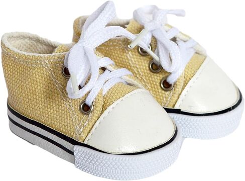 MBD Canvas Sneakers Doll Shoes Fits 18 Inch Dolls and Kennedy and Friends Girl and Boy Dolls- 18 Inch Doll Shoes (Camping Khaki) in Kuwait