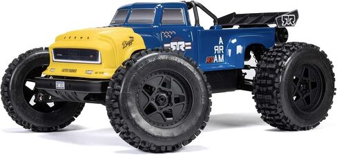 شاحنة ARRMA RC 1/8 سيئة السمعة 4X4 6S BLX BRUSHLESS V6 Stunt Truck RTR (البطارية والشاحن غير متضمنة)، (أسود)، ARA8611V6T1 in Saudi Arabia