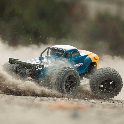 شاحنة ARRMA RC 1/8 سيئة السمعة 4X4 6S BLX BRUSHLESS V6 Stunt Truck RTR (البطارية والشاحن غير متضمنة)، (أسود)، ARA8611V6T1 in Saudi Arabia
