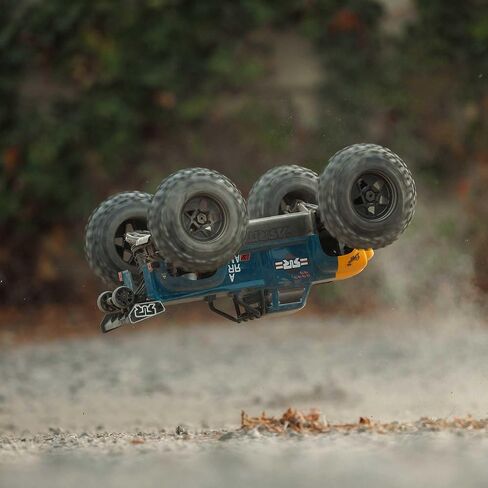 شاحنة ARRMA RC 1/8 سيئة السمعة 4X4 6S BLX BRUSHLESS V6 Stunt Truck RTR (البطارية والشاحن غير متضمنة)، (أسود)، ARA8611V6T1 in Saudi Arabia