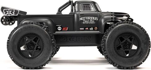 ARRMA RC Truck 1/8 Notorious 4X4 6S BLX BRUSHLESS V6 Stunt Truck RTR (Battery and Charger Not Included), (Black), ARA8611V6T1 in Saudi Arabia