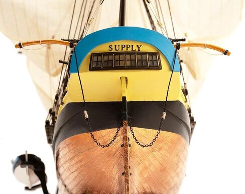مجموعة نماذج السفن الخشبية - السفينة الشراعية المسلحة الإنجليزية، إمدادات HMS - موديل 22420، مقياس 1:50 - نماذج للتجميع - المستوى المتوسط in Kuwait