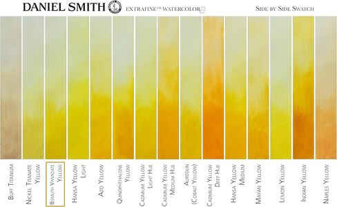 Daniel Smith Extra Fine Watercolor Paint, 15ml Tube, Bismuth Vanadate Yellow, 284600154 in Kuwait