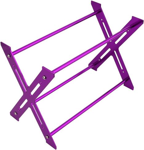 RC Car Alloy Tire Rack/Wheel Rack for 1.0" 1.1'' 1.9'' 2.2" Tire Wheel Rim 1/10 AXIAL SCX10 D90 CC01 TRX4 TRAXXAS 1/18 TRX4M 1/24 SCX24 AX24 RC Crawler (1/18 1/24 Black) in Saudi Arabia