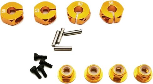 4X محور عجلة 12 مم محول سداسي 5 مم سمك و4 قطع M4 صامولة عجلة سداسية ذات حواف من النايلون لشاحنة سيارة RC 1/10 HPI HSP Redcat Tamiya Traxxas RC4WD D90 (أرجواني) in Kuwait