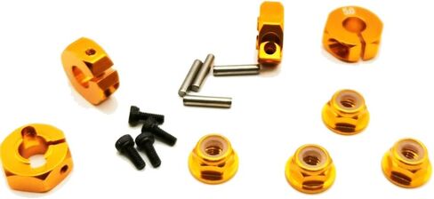 4X محور عجلة 12 مم محول سداسي 5 مم سمك و4 قطع M4 صامولة عجلة سداسية ذات حواف من النايلون لشاحنة سيارة RC 1/10 HPI HSP Redcat Tamiya Traxxas RC4WD D90 (أرجواني) in Kuwait