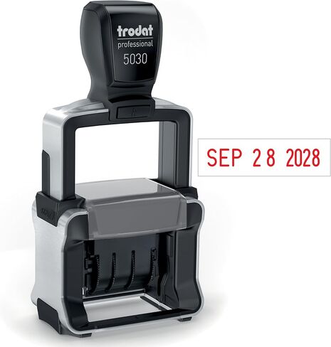 Trodat 5030 Professional 4.0 ختم التاريخ فقط، التحبير الذاتي، حجم الانطباع 1-5/8 بوصة × 3/8 بوصة (أحمر) in Kuwait