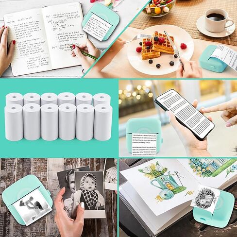 12 Rolls Instant Camera Refill Print Paper,Photo Printer Thermal Paper Rolls Print Camera Paper Refill for Most Kids Instant Camera,Kids Instant Camera Print Refill Paper in Saudi Arabia