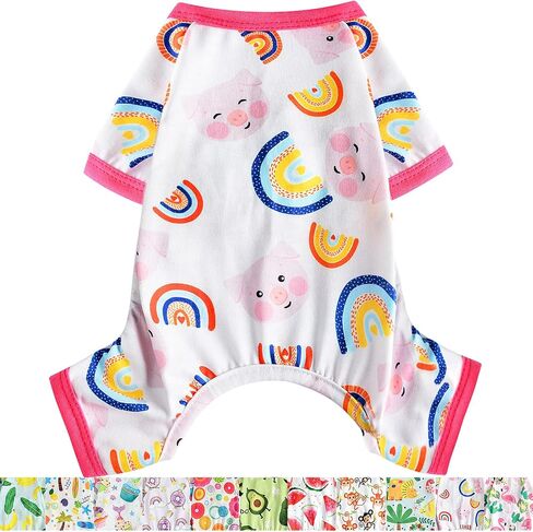 Dog Pajamas for Small Dog,Chihuahua Yorkie Teacup Pajamas Dog Shirts, Small Puppy Pjs, Soft Pet Pjs Puppy Clothes Dog Outfit in Saudi Arabia
