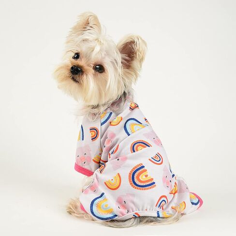 Dog Pajamas for Small Dog,Chihuahua Yorkie Teacup Pajamas Dog Shirts, Small Puppy Pjs, Soft Pet Pjs Puppy Clothes Dog Outfit in Saudi Arabia