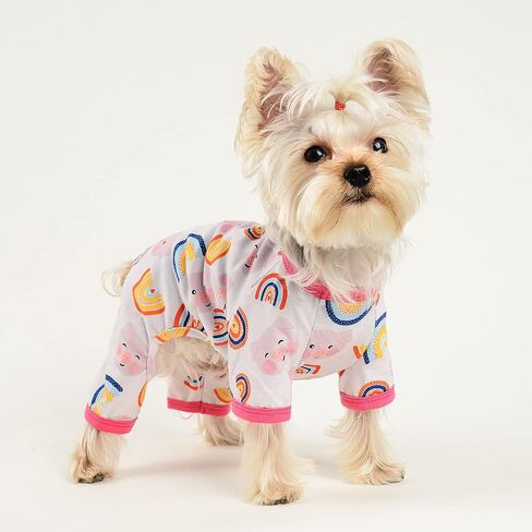 Dog Pajamas for Small Dog,Chihuahua Yorkie Teacup Pajamas Dog Shirts, Small Puppy Pjs, Soft Pet Pjs Puppy Clothes Dog Outfit in Saudi Arabia