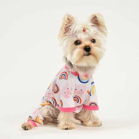 Dog Pajamas for Small Dog,Chihuahua Yorkie Teacup Pajamas Dog Shirts, Small Puppy Pjs, Soft Pet Pjs Puppy Clothes Dog Outfit in Saudi Arabia