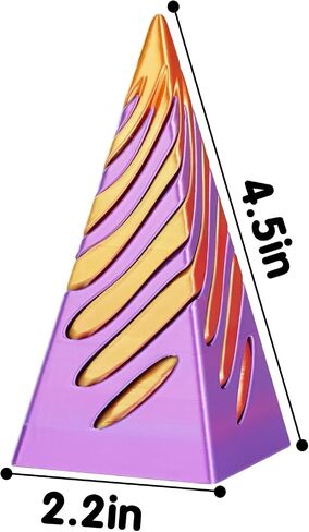 2-Pack Impossible Pyramid Fidget Toys Mini 3D Printed Spiral Cone for Stress Relief Creative Gift for Kids and Adults Perfect for Christmas Birthday in Saudi Arabia