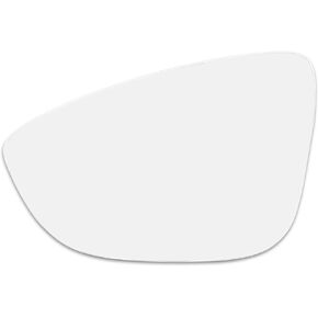 X AUTOHAUX Left Driver Side LH Mirror Glass W/Adhesive W/Adhesive for Volkswagen CC 2009-2017 for Volkswagen Eos 2009-2016 for Volkswagen Passat 2012