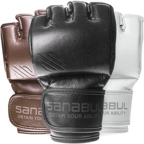 Sanabul Battle Forged MMA Gloves | Grappling & Sparring Gloves for Men and Women | Engineered Leather Fighting Glove | Heavy Bag Gloves