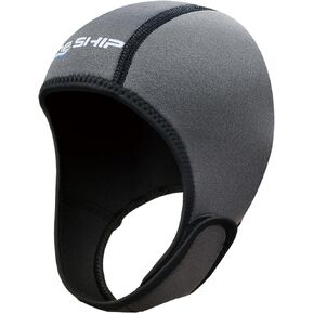Skyone Neoprene Dive Hood Wetsuit Hood for Men Women, Scuba Diving Hoods 2MM with Adjustable Chin Straps, Neoprene Swim Cap Surfing Head Cover Stretchable for Boating Kayaking Water Sports