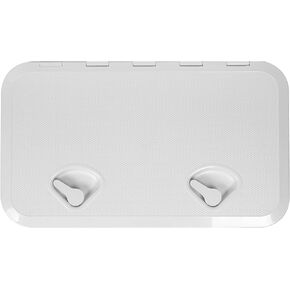 HECASA Marine Deck Boat Deck Access Hatch & Lid 24" x 14" - White (606mm x 353mm)