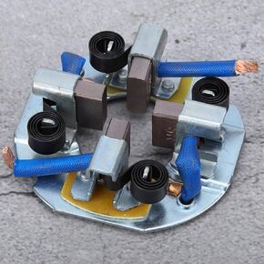 Starter Motor Brushes, Patrol Starter Brushes for Four-Cylinder Agricultural Vehicle Vehicle Starter Carbon Brush Holder Assembly Fit for Four-Cylinder Agricultural Vehicle