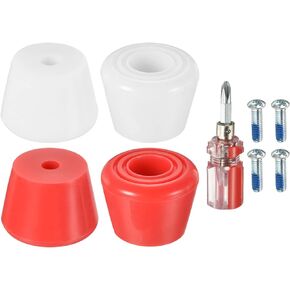PATIKIL Roller Skate Toe Stops with Screwdriver, Rubber Brake Stoppers Block for Roller Skate Accessories Replacement