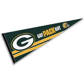 Green Bay Packers Go Pack Go Pennant Banner Flag