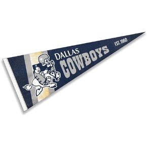 WinCraft Cowboys Throwback Vintage Retro Pennant Flag