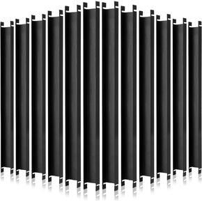 Peryiter 6 Pcs Front to Back Rails Lateral Drawer Hanging File Bar Black File Cabinet Rails Stainless Steel Cabinet Parts for Sides Letter Size Folders Storage Organizer, 15.76'' Long