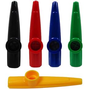 5Pcs Plastic Kazoos Musical Instruments Kazoo Flute Diaphragms for Prize Party Favors